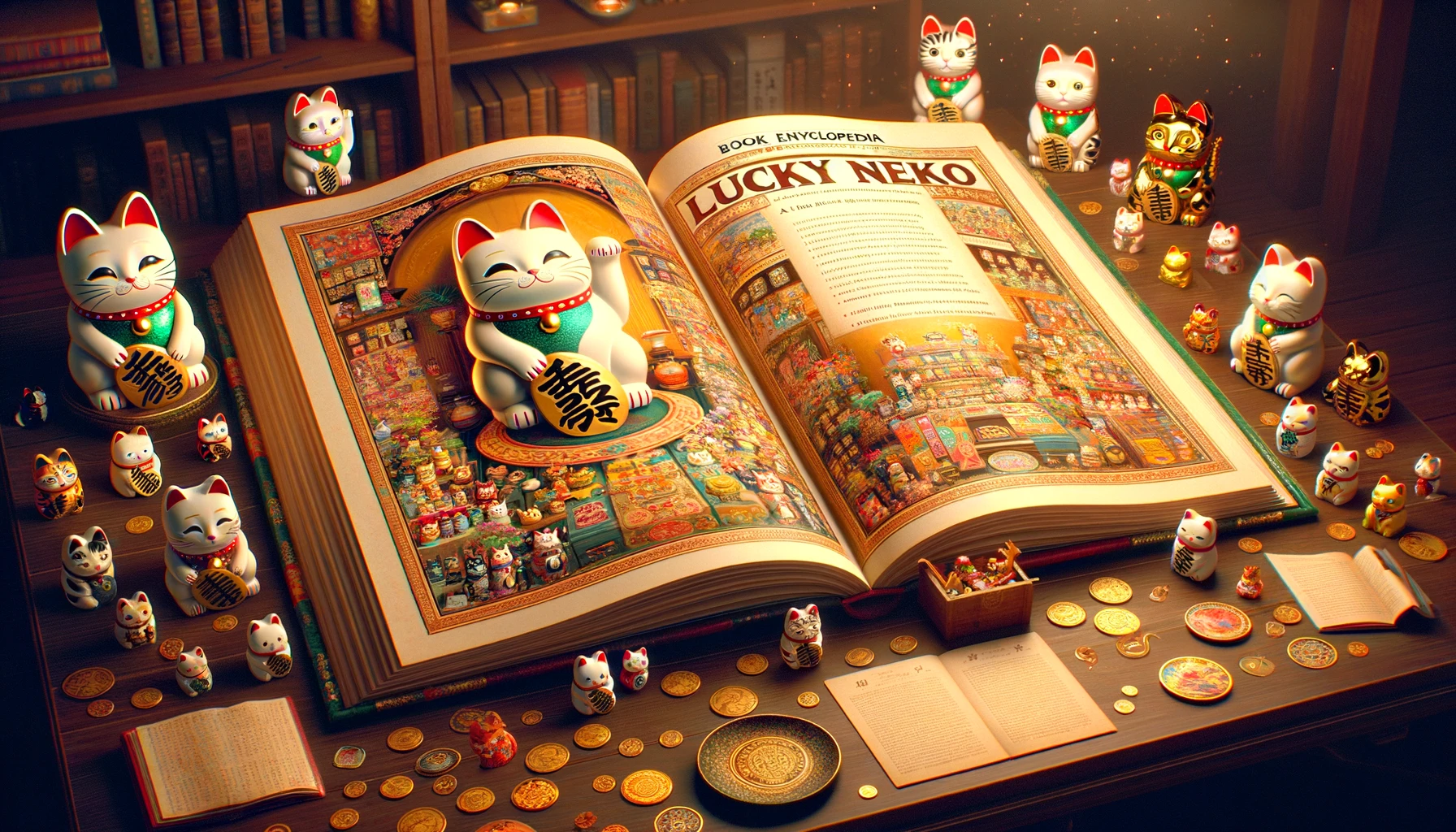 Traços de Felicidade: A Enciclopédia Mágica de Lucky Neko
